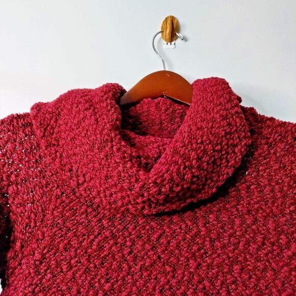 Liz Claiborne Women S Chunk Cowl Neck Long Sleeve Acrylic Blend Academia Sweater - Picture 3 of 8